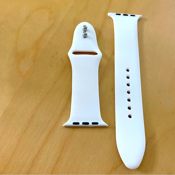 iPhone white watch band series 6 44mm wrist adjustable smart watch timepiece NEW - Picture 2 of 7